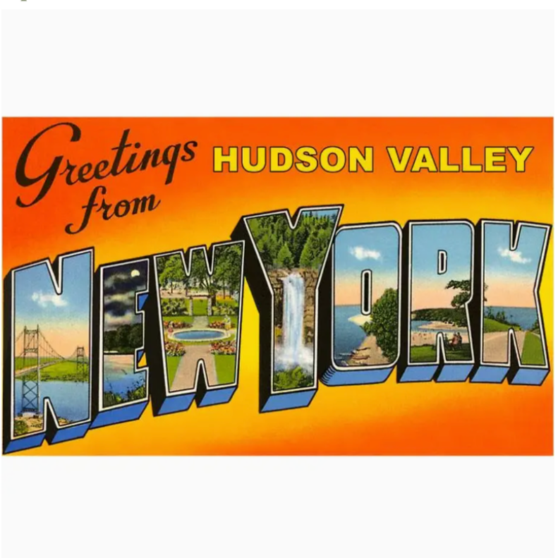 NS-924 Greetings from Hudson Valley Postcard