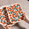 Cherries Small Rectangle Serving Tray
