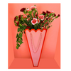 Red/Pink Scallop Bouquet Gift Bag