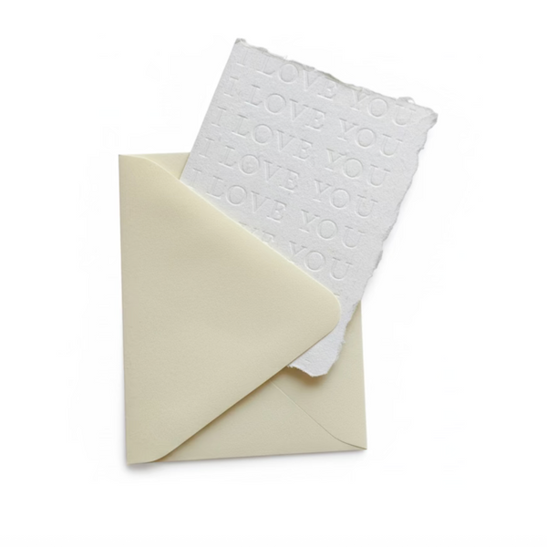 I Love You Blind Letterpress