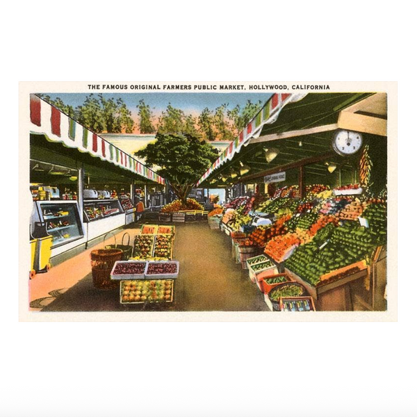 LA-164 Farmers Market, Hollywood, California Magnet