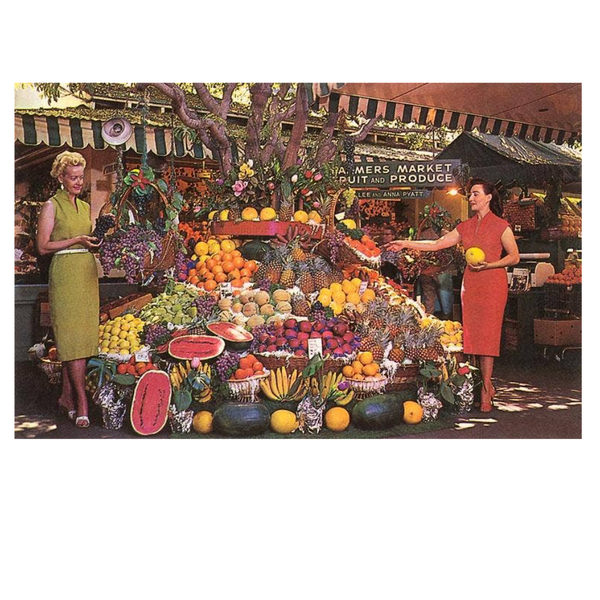 LA-273 Farmers Market, Hollywood, California Postcard
