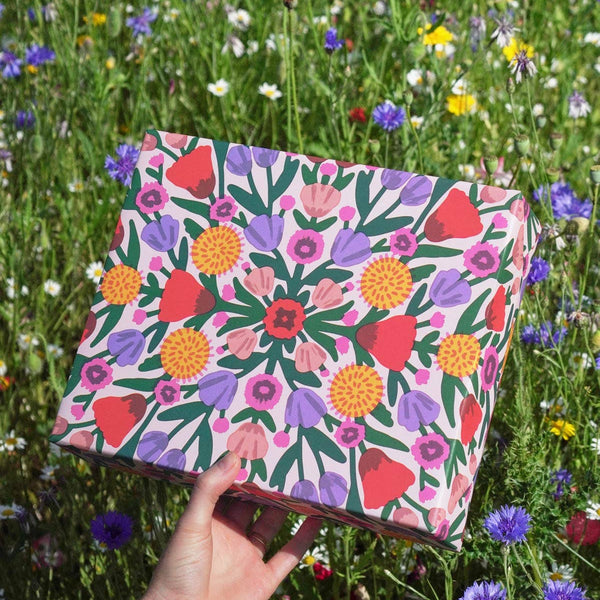 Floral Reflection Gift Wrap