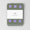 Olive & Lilac Squares Tea Towel
