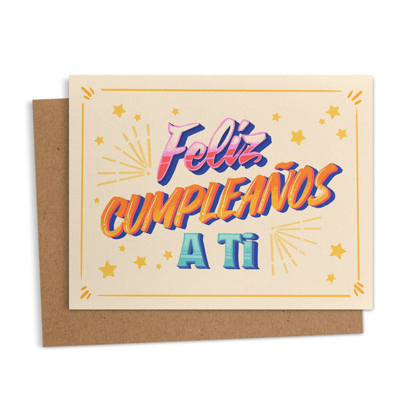 Feliz Cumpleaños A Ti Rótulo