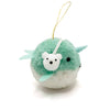 Narwhal Pom Pom Ornament