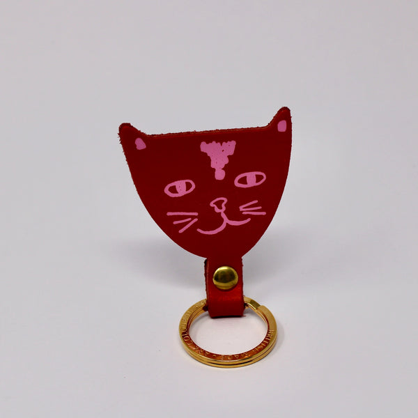 Cat Key Fob - Magenta