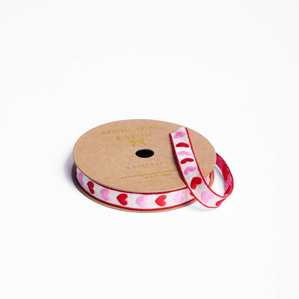 Hearts Woven Ribbon