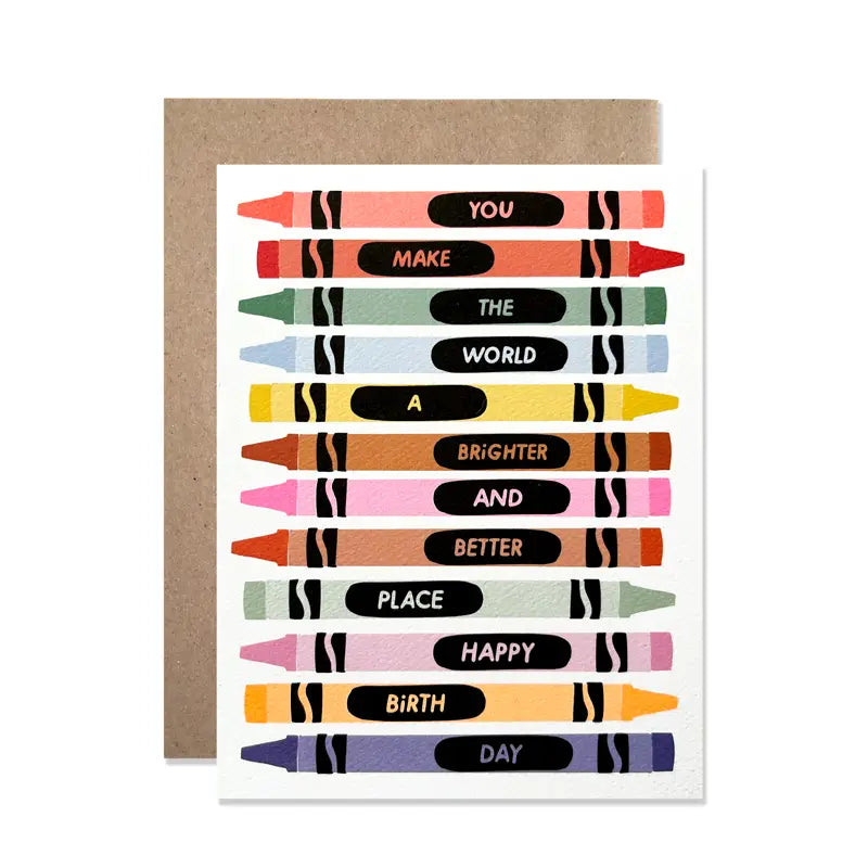 Birthday Brighter Better Crayons