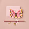 Pink Moth Mini Card