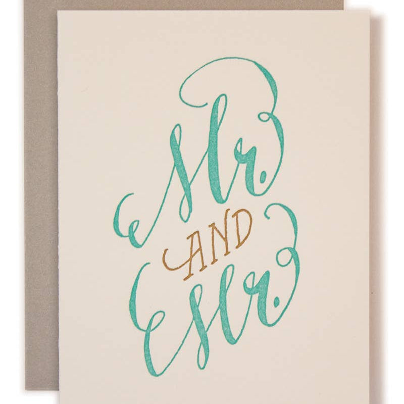 Mr. And Mr Card Wedding