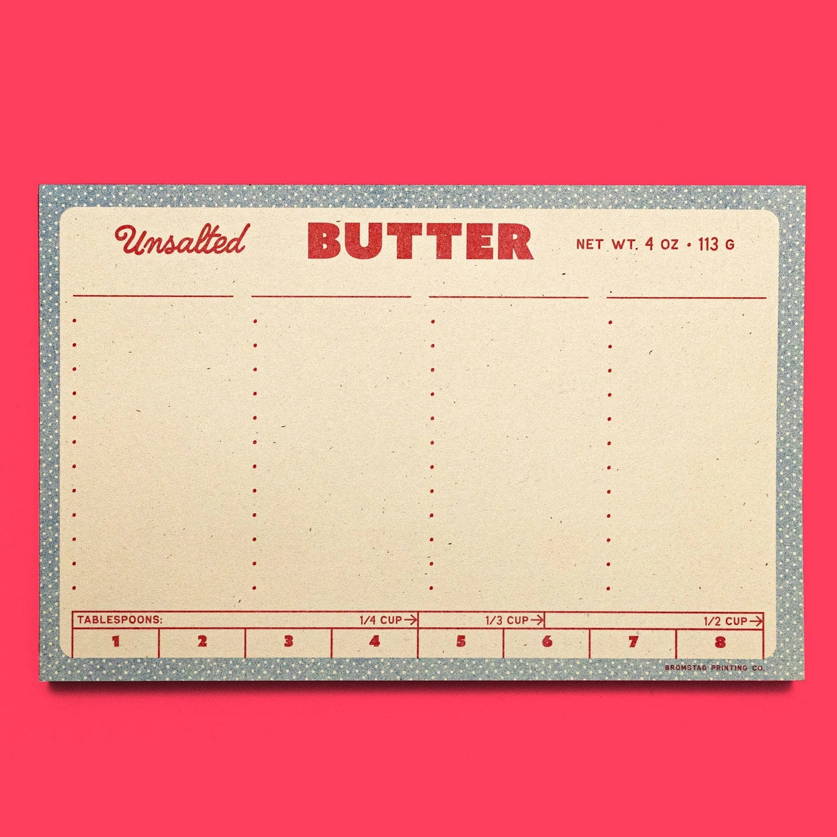 Butter Risograph Notepad