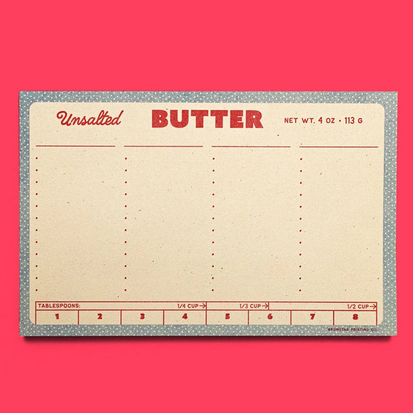 Butter Risograph Notepad