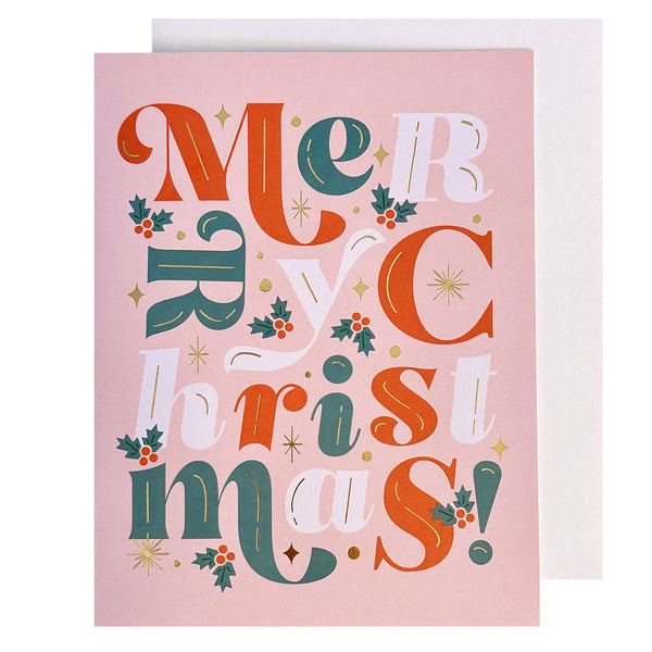 Merry Christmas Big Type Holiday