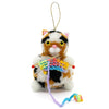 Knitting Calico Cat Pom Pom Ornament