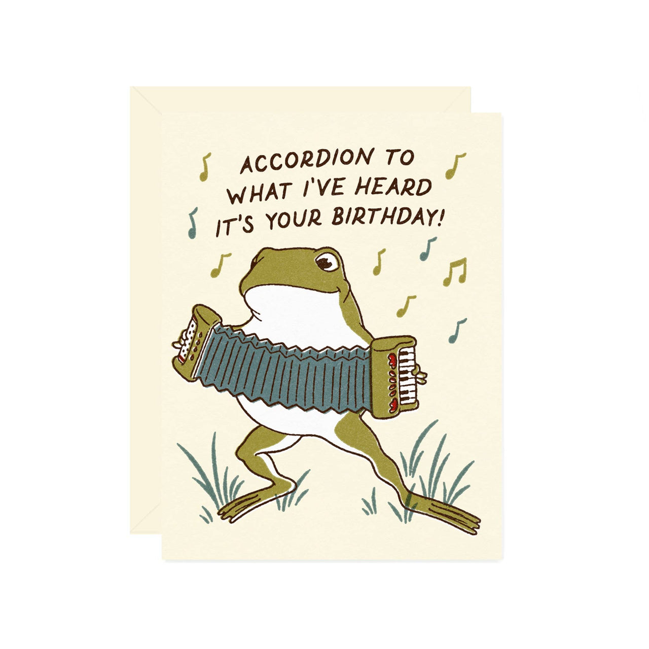 Accordion Frog Birthday
