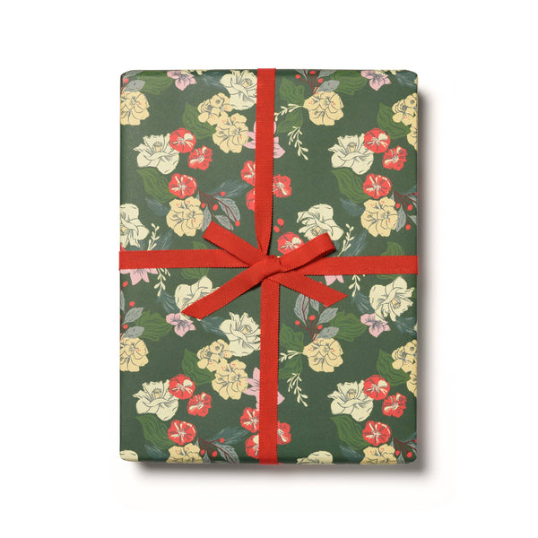 Festive Blooms Gift Wrap