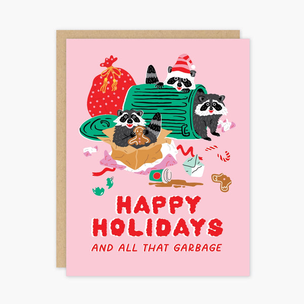 Pink Raccoons Holiday