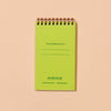 Pea Pod Letterpress Spiral Pocket Size Notebook