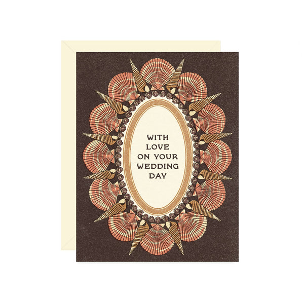 Vintage Seashell Frame Wedding