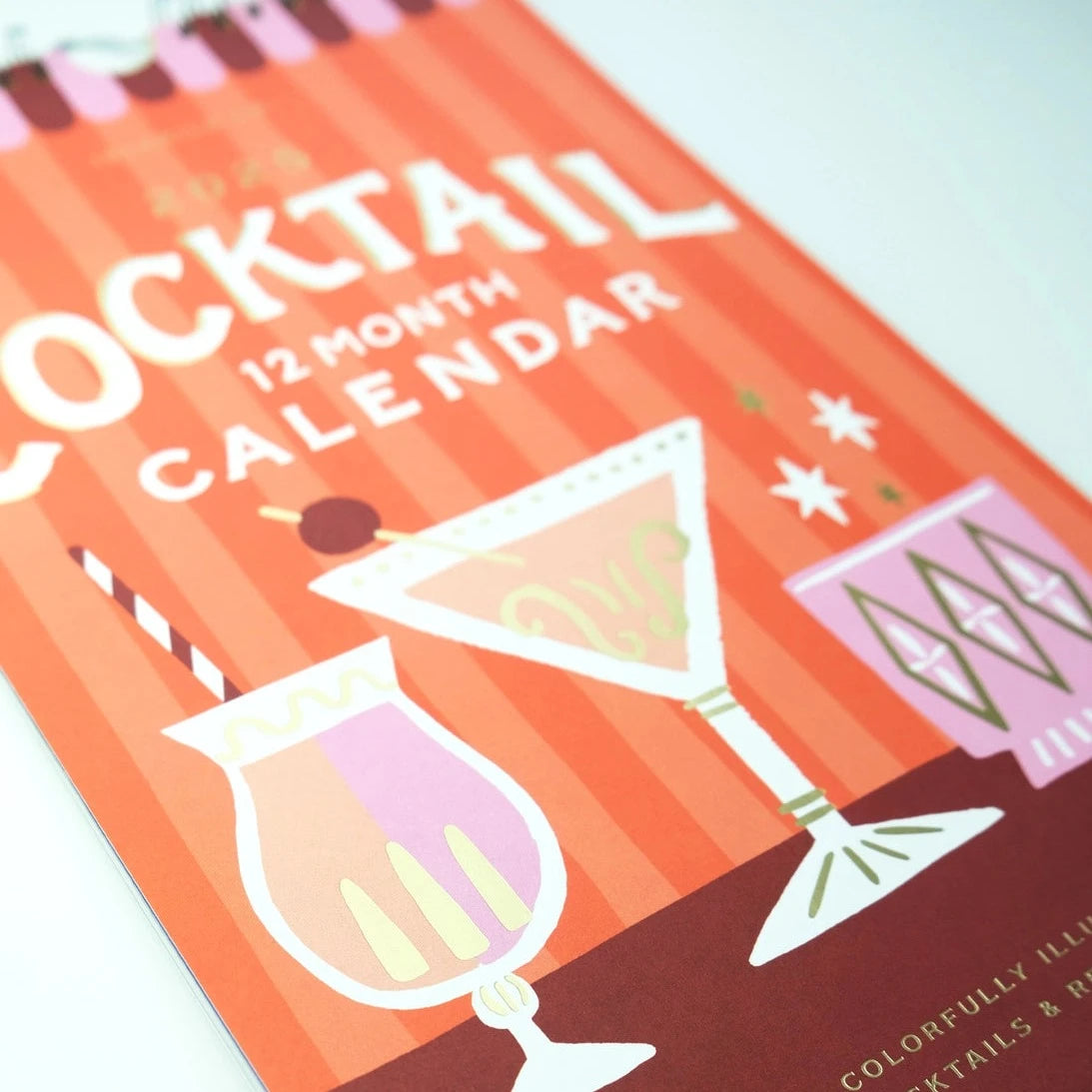 Cocktails 2025 Wall Calendar