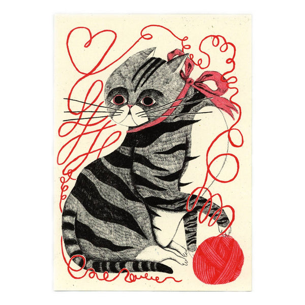 Messy Cat Card