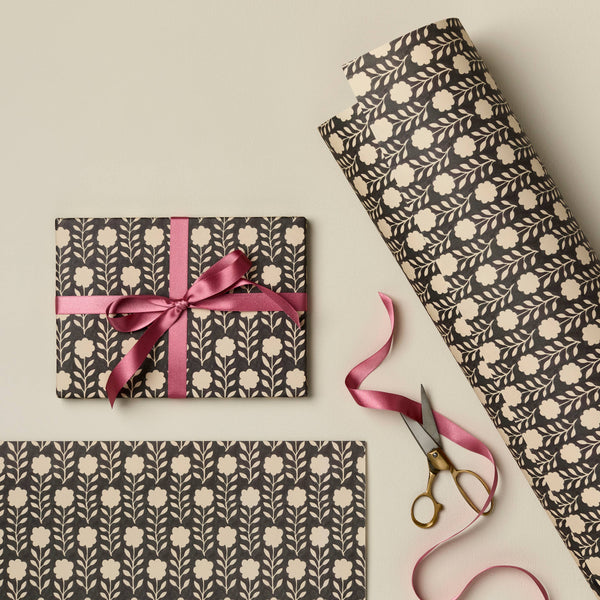 Ink Flora Patterned Paper