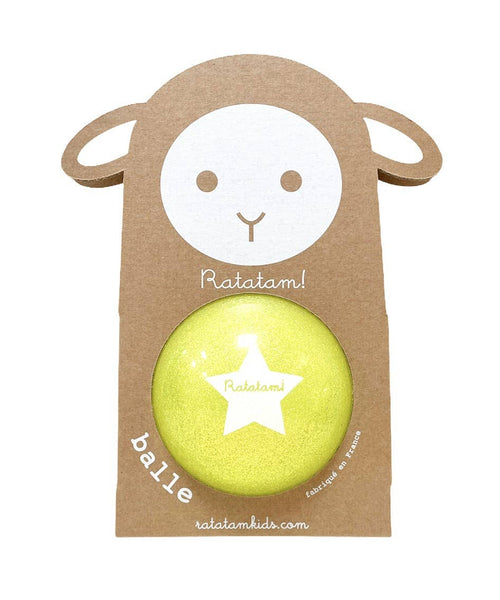 Small Glittery Yellow Sheep Balloon