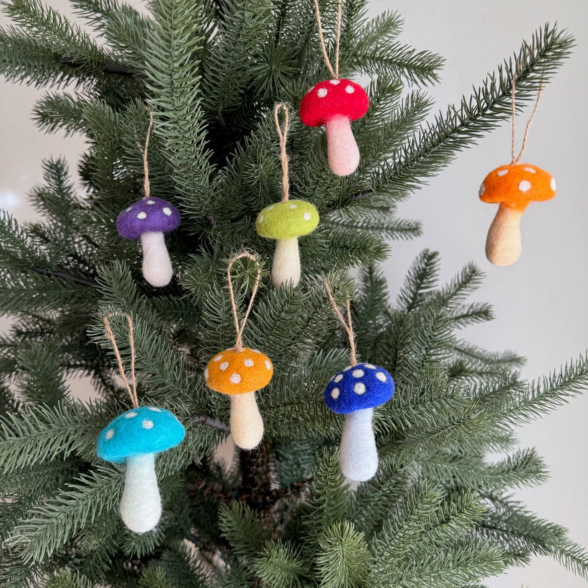 Felt Mushroom Ornaments