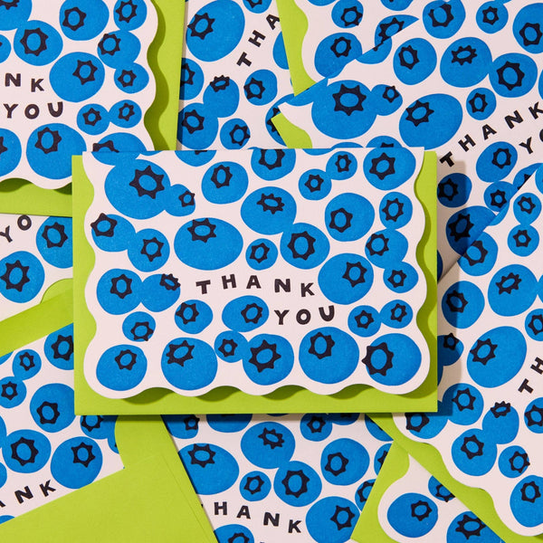 Letterpress Scalloped Thank You Boxed Set