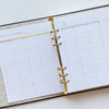 Rainbow Check Perpetual Planner, Non Dated