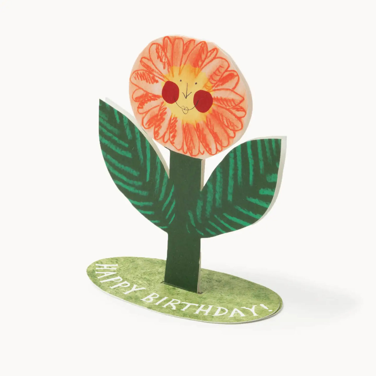 Happy Birthday Flower Standup Card