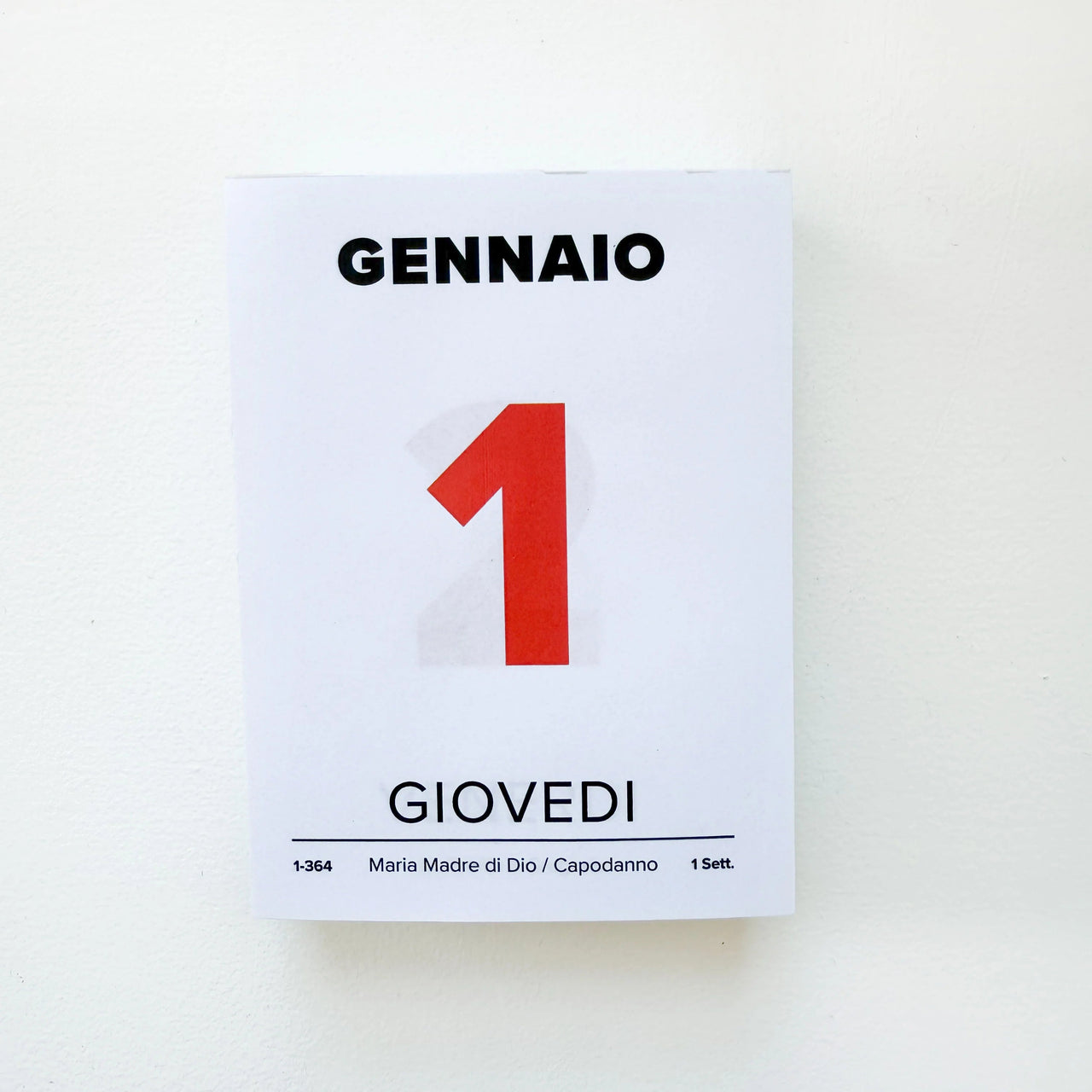 Italian Desk Calendar