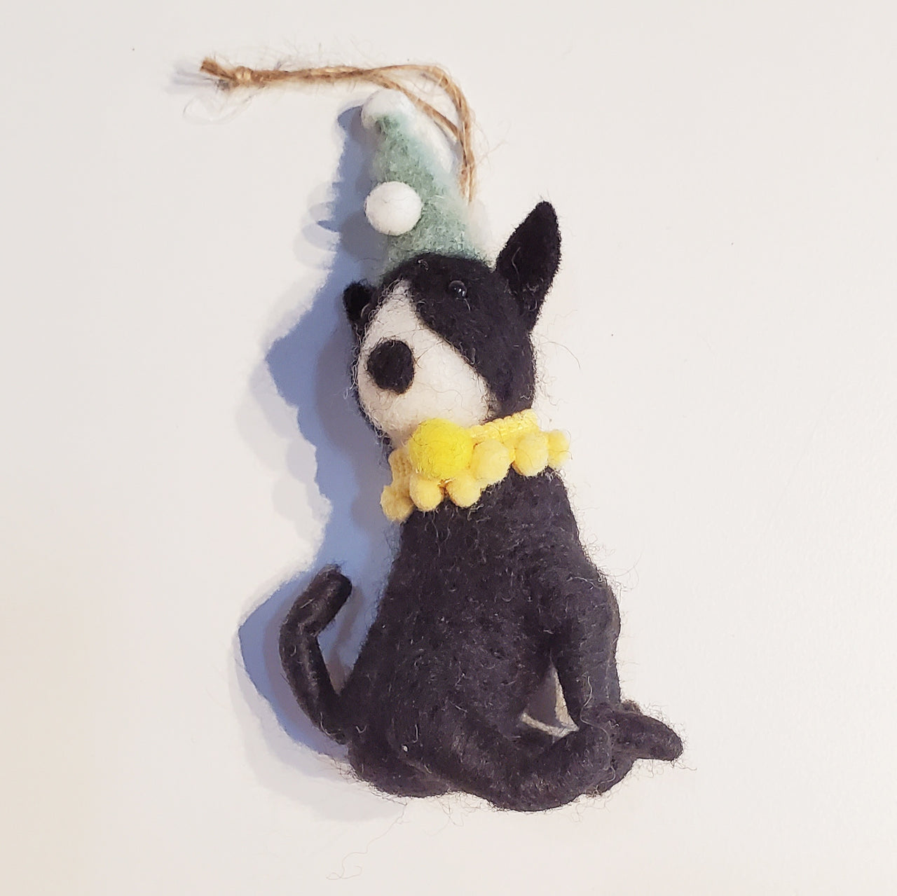 Felted Party Dog Ornaments