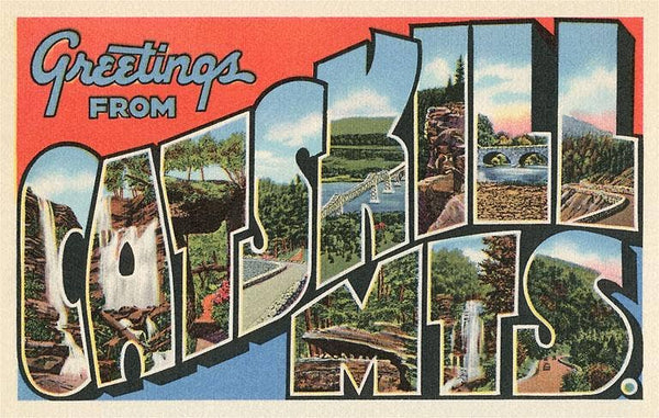 NS-768 Greetings from the Catskill Mountains, New York - Vintage Image, Postcard