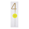 Gold Number Sparkler Candles (0-9)