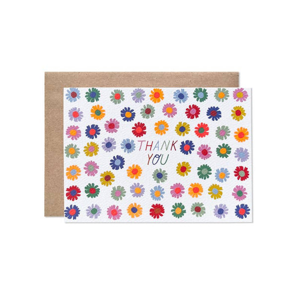 Thank You Darling Daisy Neon Card Set Of 8