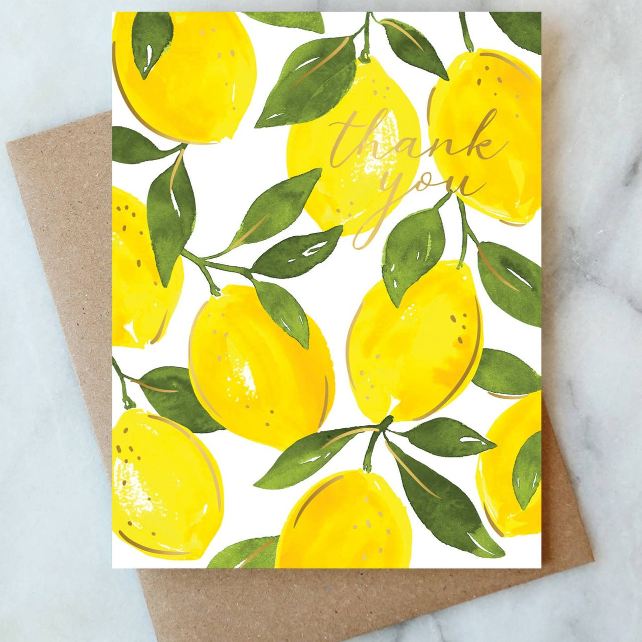 Lemon Thank You Card