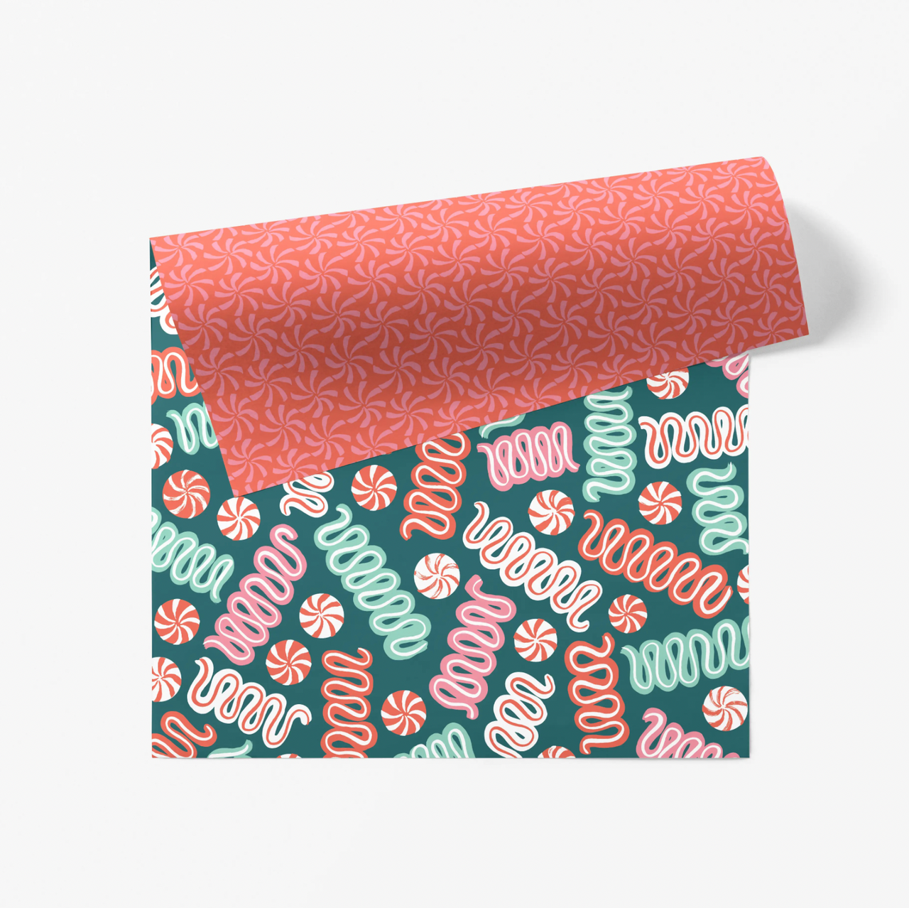 Hard Christmas Candy Gift Wrap Sheet