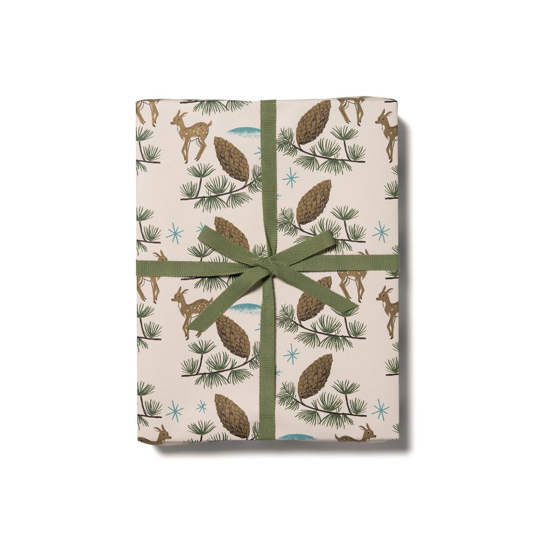 Deer and Pine Cone Wrap Sheet