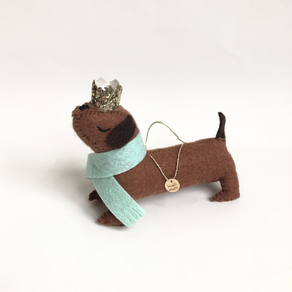 Sausage Dog Felt, Tree Decoration