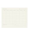 Monthly Overview Notepad