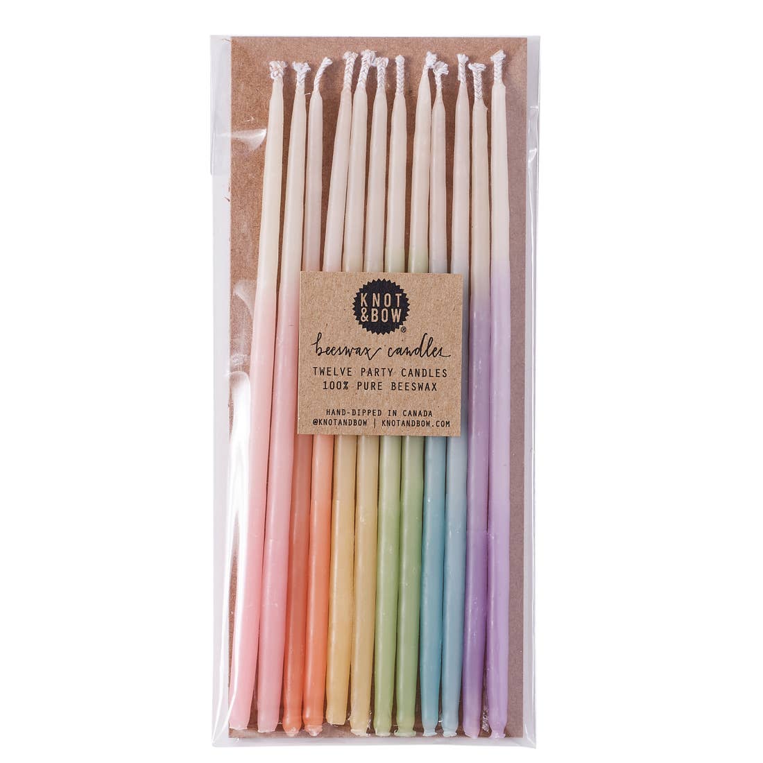 Ombre Beeswax Birthday Candles