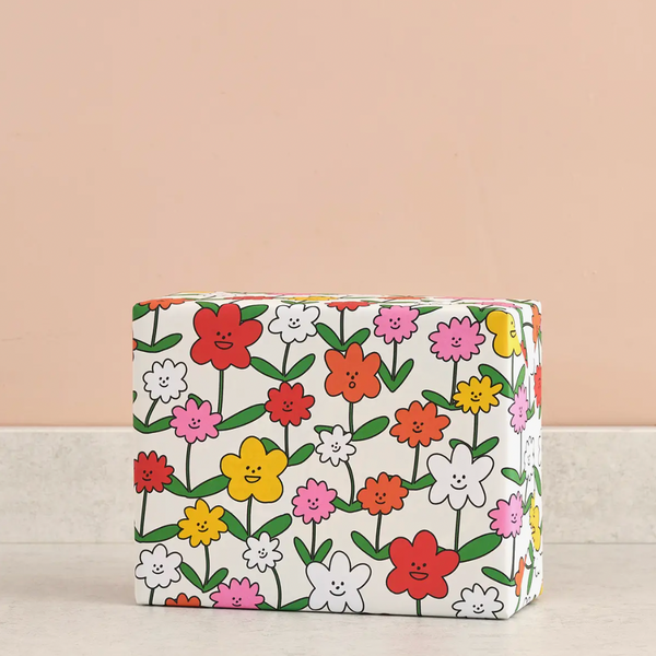 Happy Flowers Gift Wrap