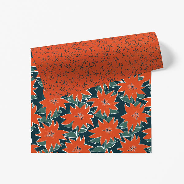 Wild Poinsettia Gift Wrap