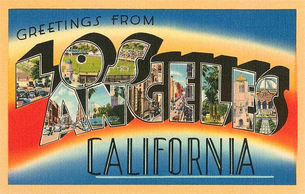 LA-666 Greetings from Los Angeles, California - Postcard