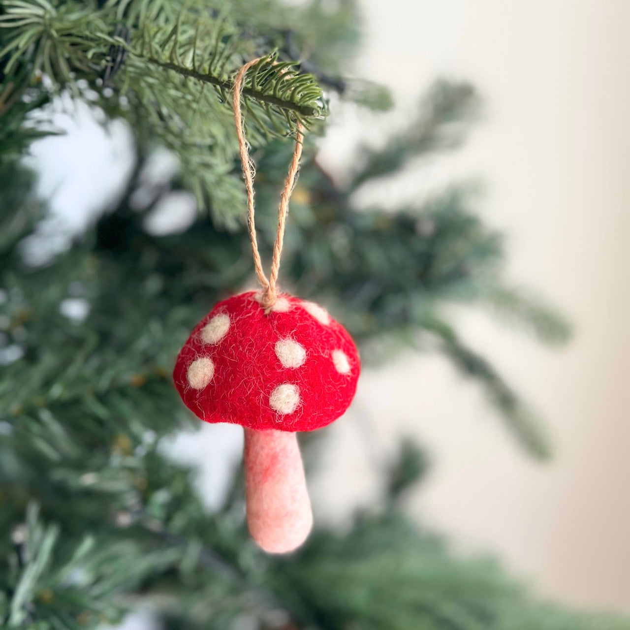 Mushroom Felt Ornament