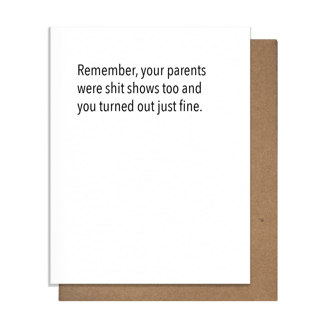 Shit Show Parents Greeting Card